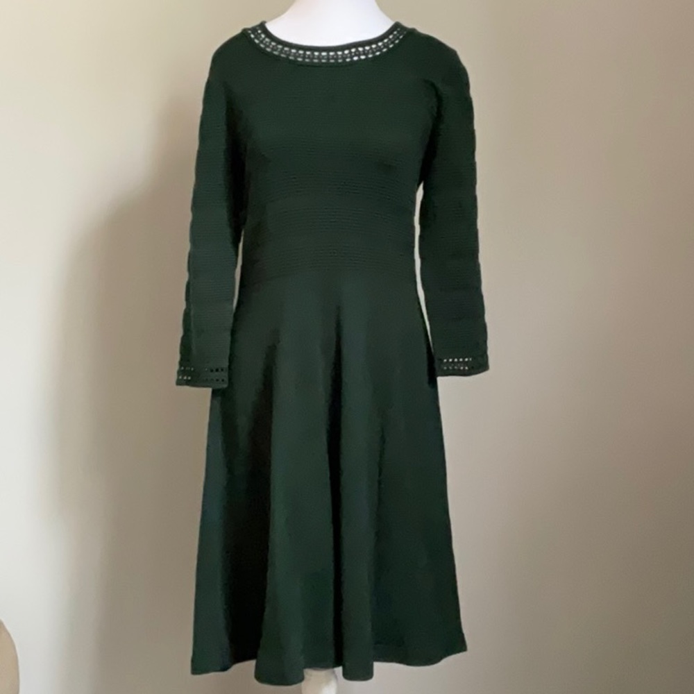 Jessica Howard Green Sweater Dress